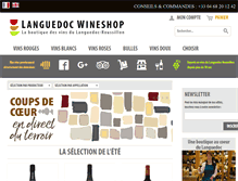Tablet Screenshot of languedocwineshop.fr
